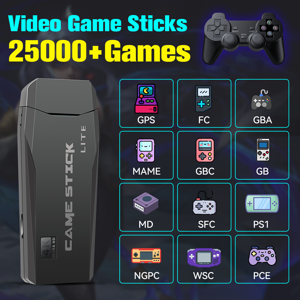 Retro Gaming X2 Pro - M8 Retro Game Stick With 25000+