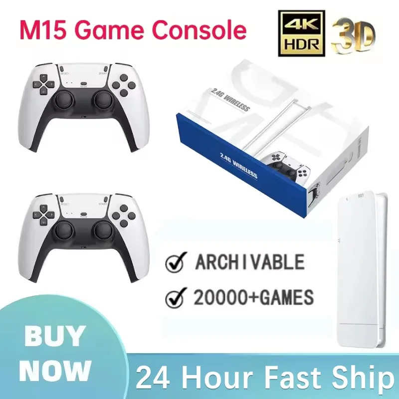 Retro Gaming X2 Pro - Wireless Gamepads M15 Game Stick Mini
