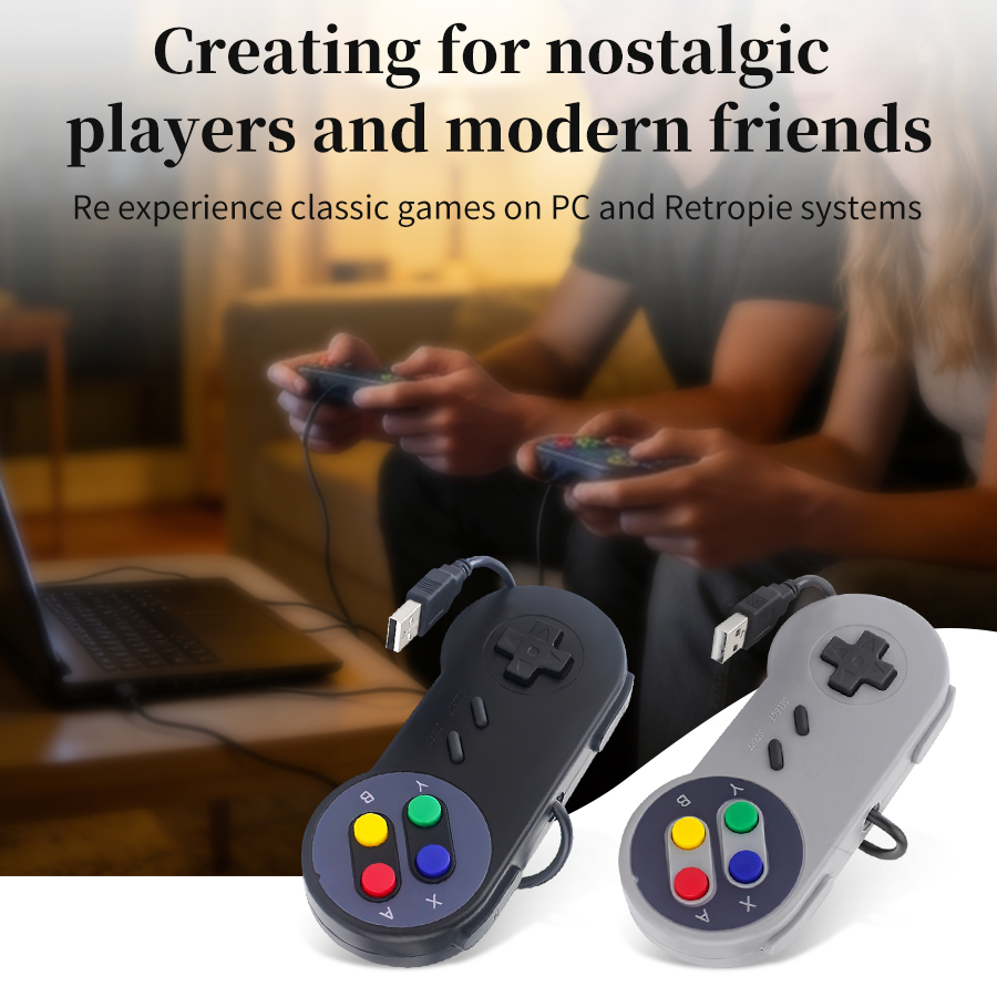 Raspberry Pi Retropie - Wired USB Gamepad Retro Gaming Joystick