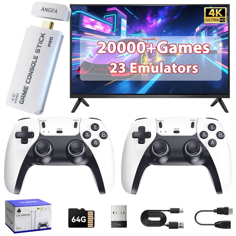 Retro Gaming X2 Pro - M15 Video Game Console 2.4G Wireless