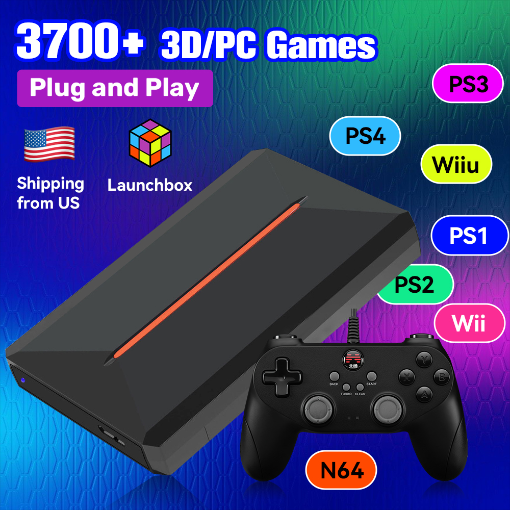 Retro Gaming X2 Pro - Launchbox OS 500GB Portable Gaming HDD