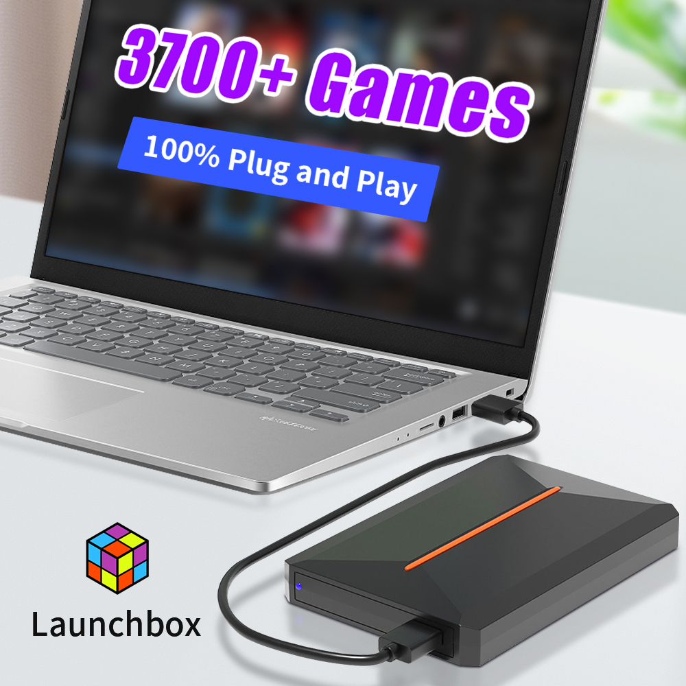 Retro Gaming X2 Pro - Launchbox 500G Portable Gaming HDD Retro