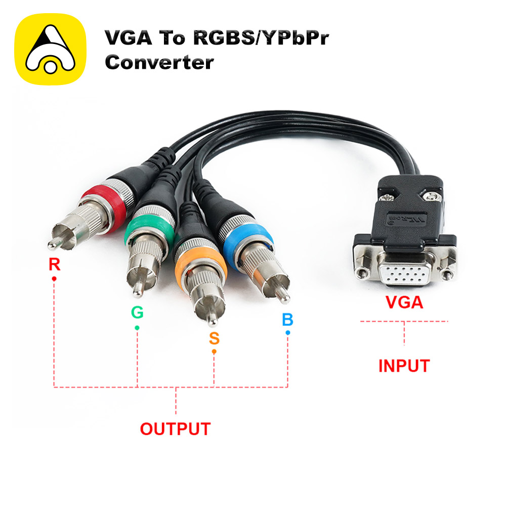 VGA To RGBS/YPbPr Converter Fo - Retro Gaming Corps review and price