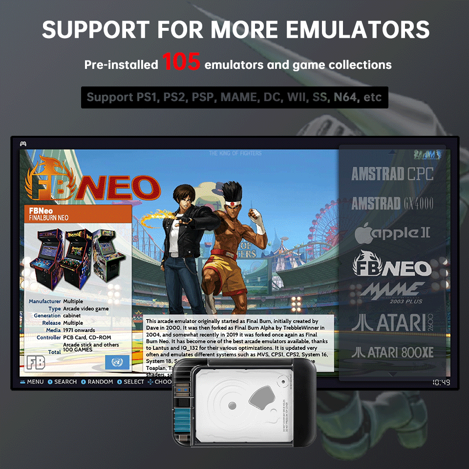 Retrobat 2T Portable  External - Retro Gaming Emulator Console review and price
