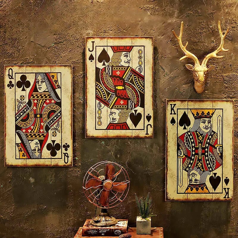 Industrial Chic Poker Wall Dec - Retro Gaming Art review and price