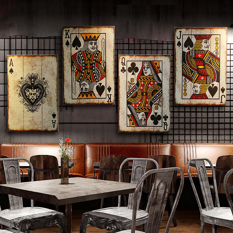 Industrial Chic Poker Wall Dec - Retro Gaming Art review and price