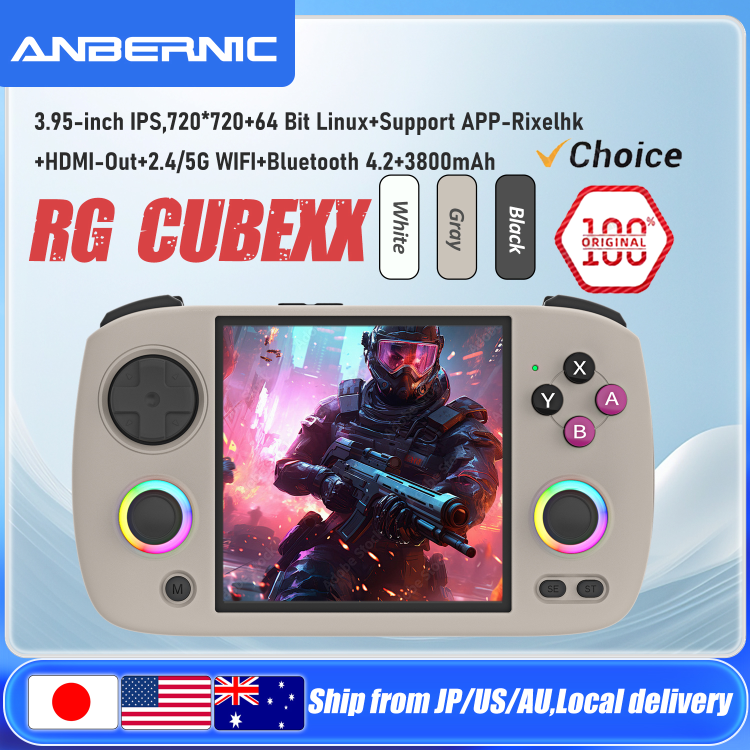 ANBERNIC RG CubeXX Handheld Ga - Retro Gaming Emulator Console review and price