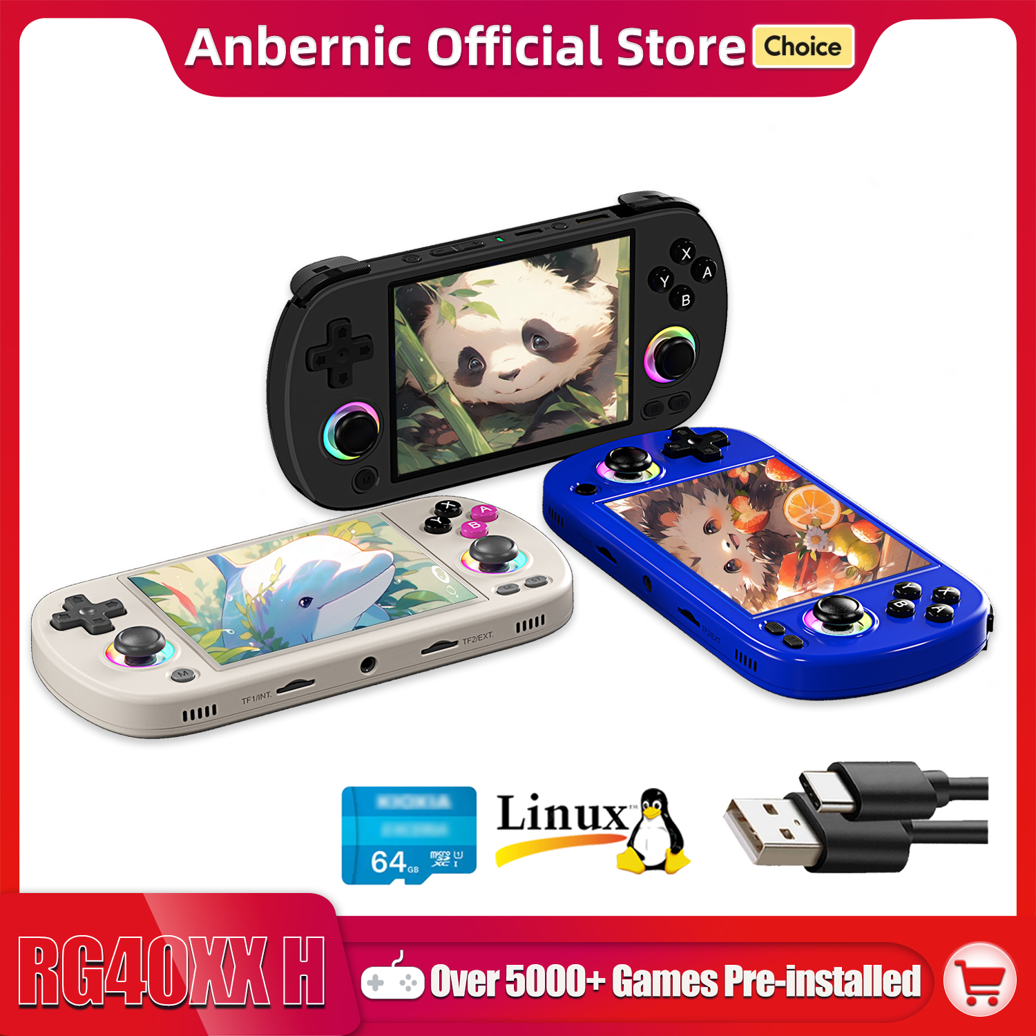 ANBERNIC RG40XX H Handheld Gam - Retro Gaming Emulator Console review and price