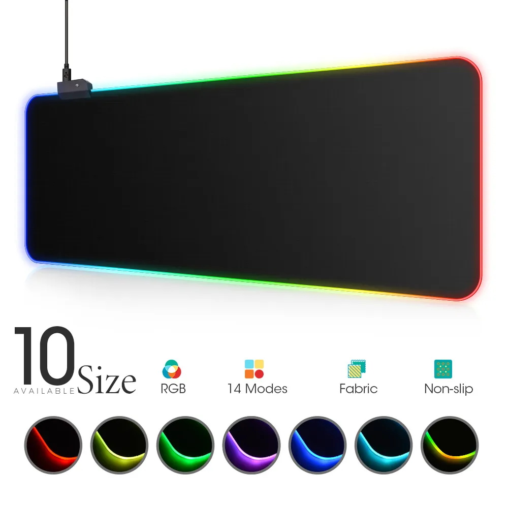 LED Light Mousepad RGB Keyboar - Retro Gaming Art review and price
