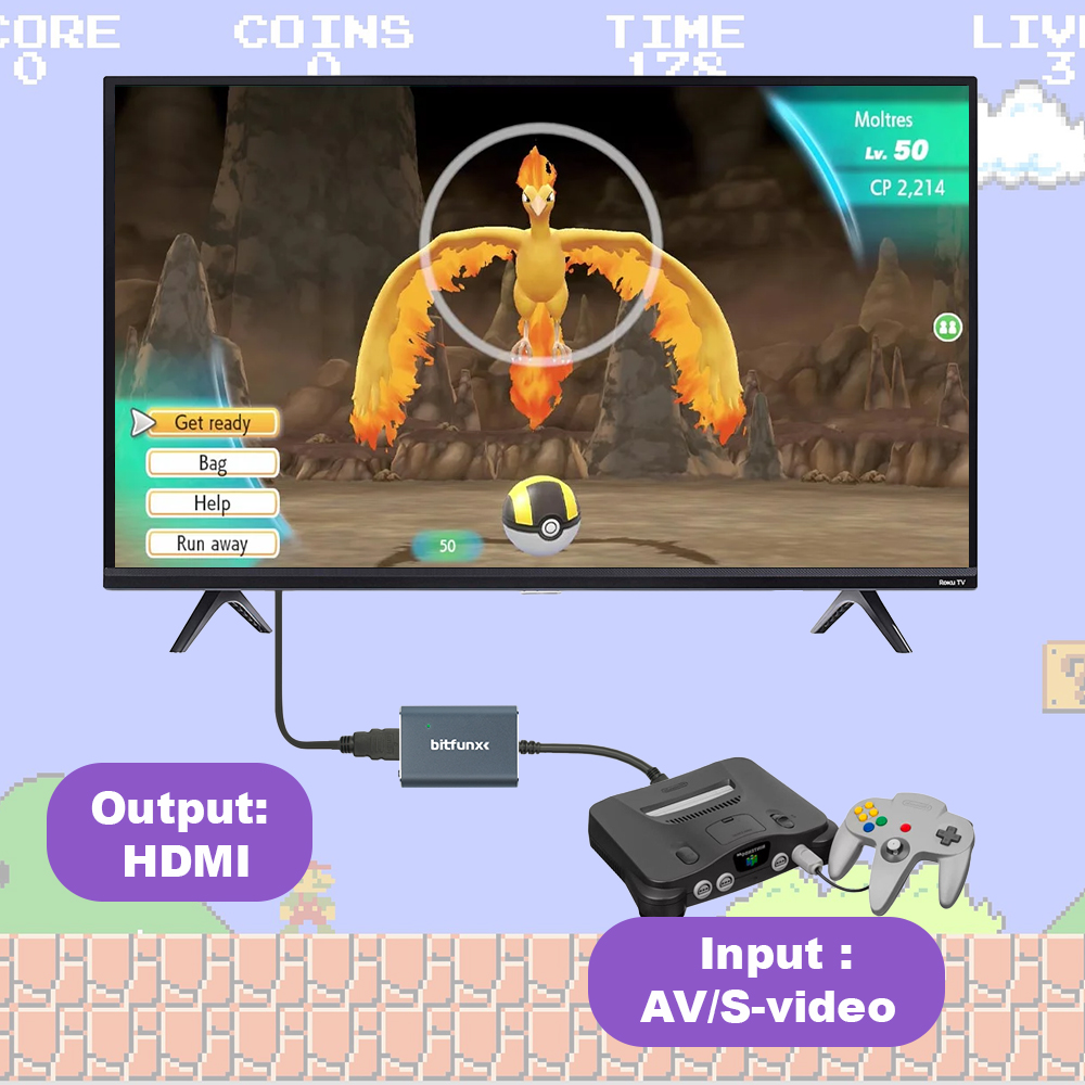 Bitfunx 720P Svideo / AV To HD - Retro Gaming Art review and price