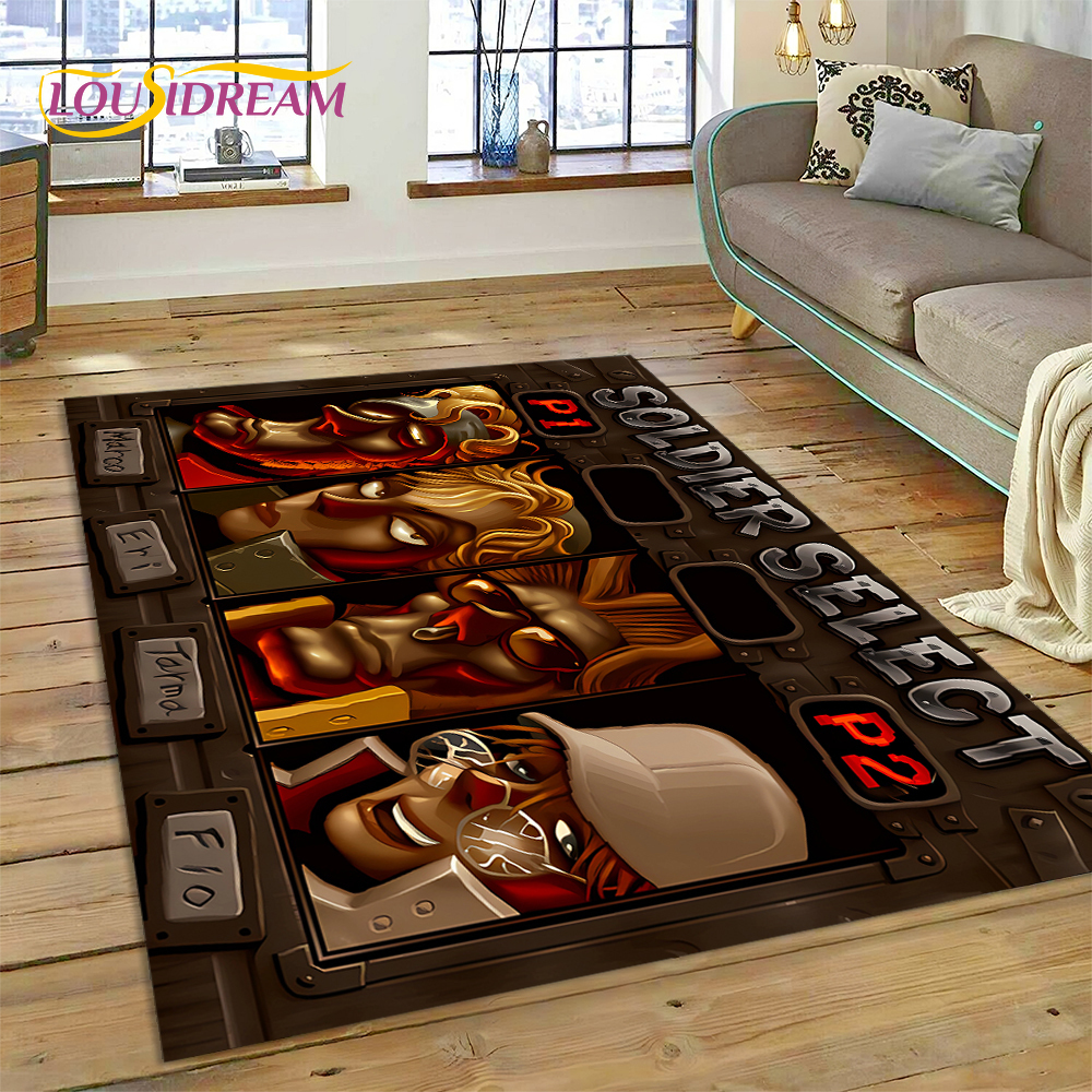 Metal Slug Retro Game Cartoon  - Retro Gaming Rug review and price