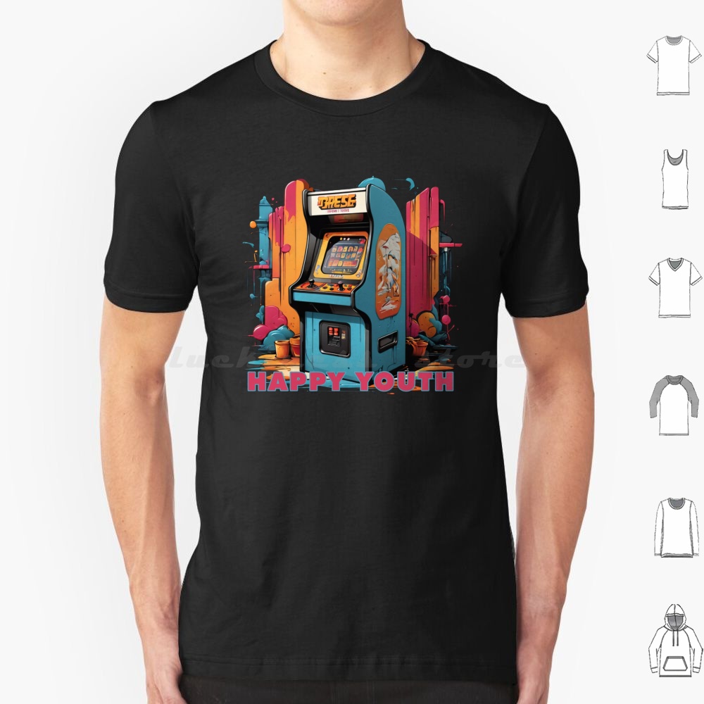 Happy Youth-Arcade T Shirt Men - Retro Gaming Shirt review and price