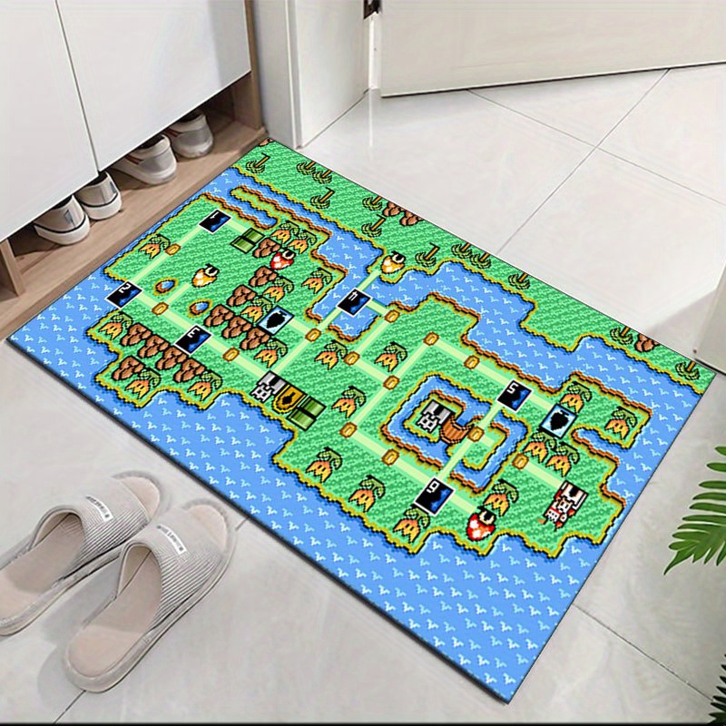 Nostalgic Retro Game Themed Ru - Retro Gaming Rug review and price