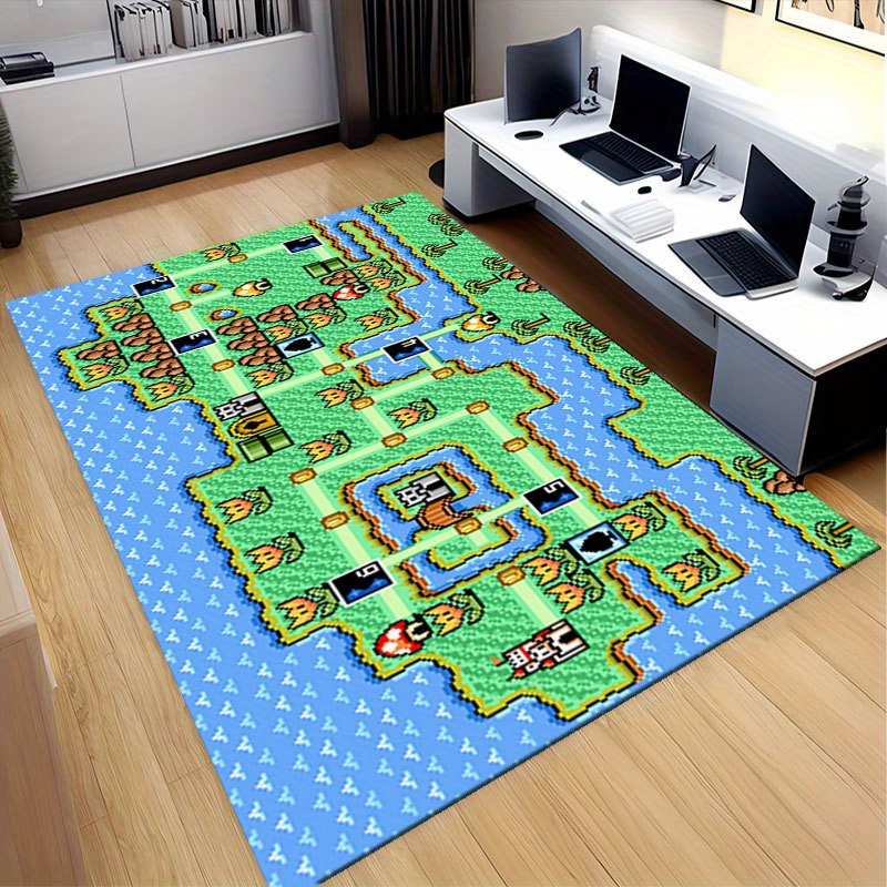 Nostalgic Retro Game Themed Ru - Retro Gaming Rug review and price