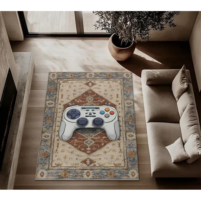 VIKAMA Retro Gamer Rug Arcade  - Retro Gaming Rug review and price