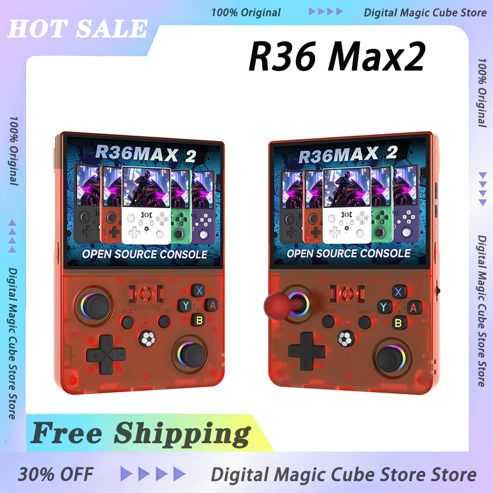 R36 Max2 Linux System Handheld - Retro Gaming Images review and price