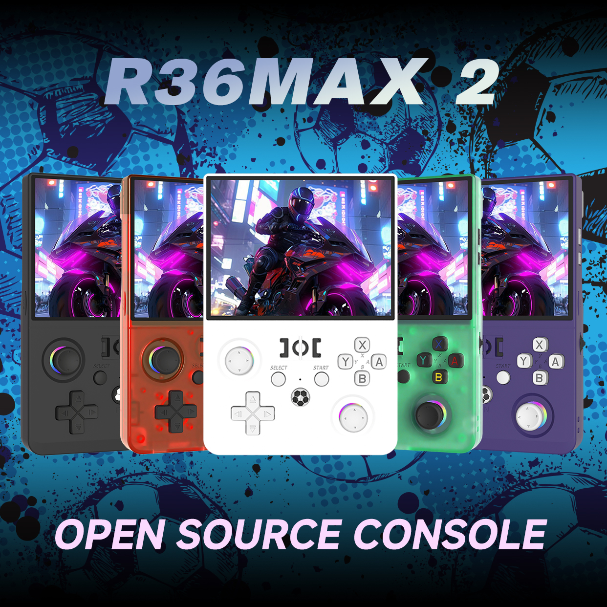 R36 Max2 Linux System Handheld - Retro Gaming Images review and price