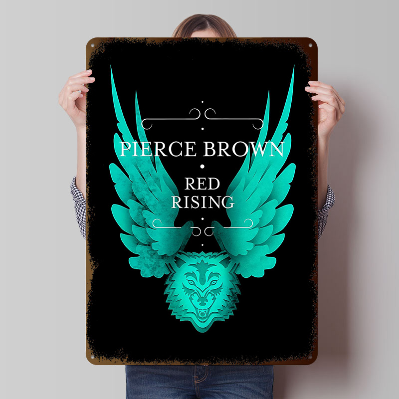 Pierce Brown Red Rising Wolf W - Retro Poster Gaming review and price