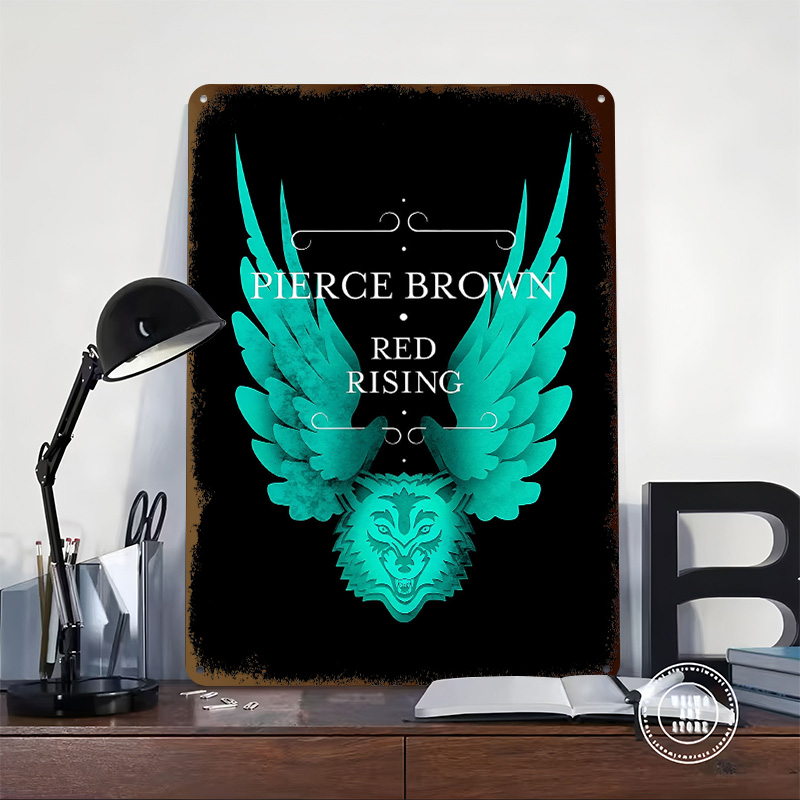 Pierce Brown Red Rising Wolf W - Retro Poster Gaming review and price