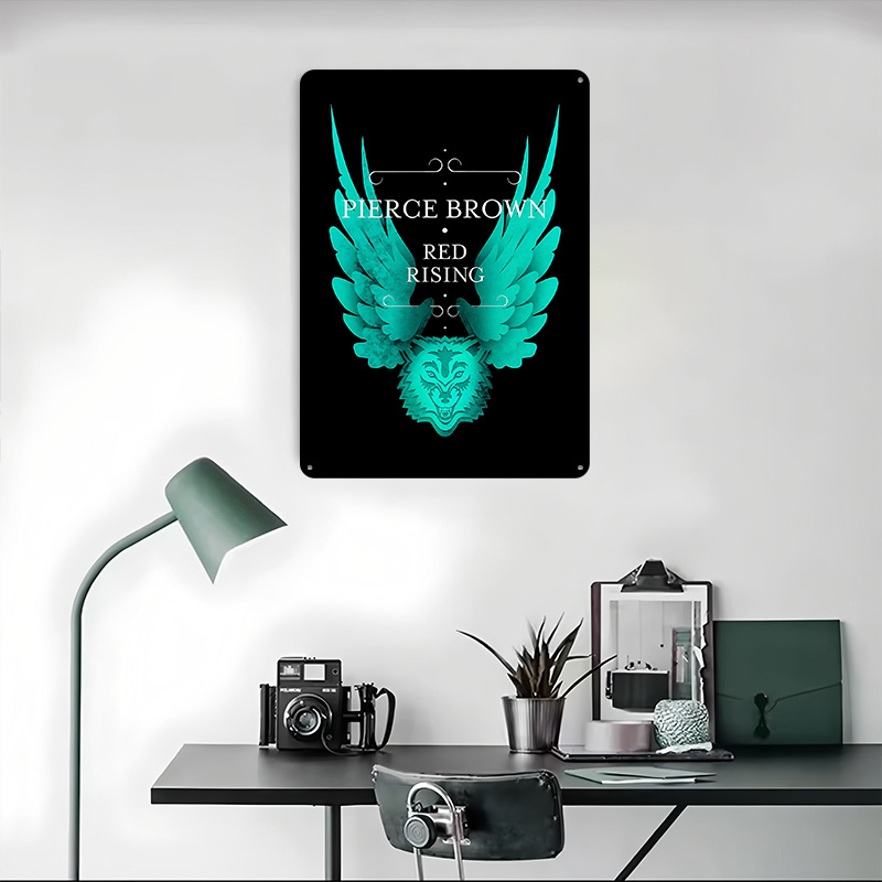 Pierce Brown Red Rising Wolf W - Retro Poster Gaming review and price