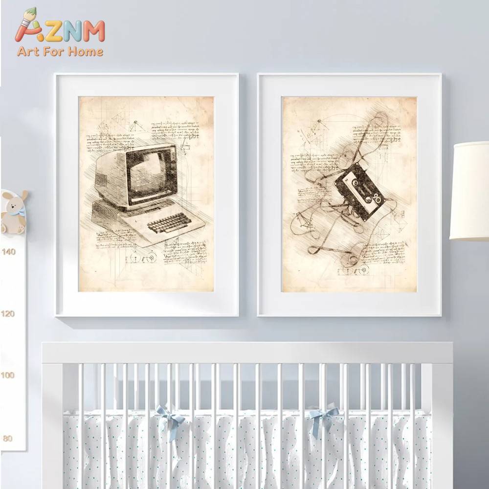 AZNM Vintage Game Console Sket - Retro Poster Gaming review and price