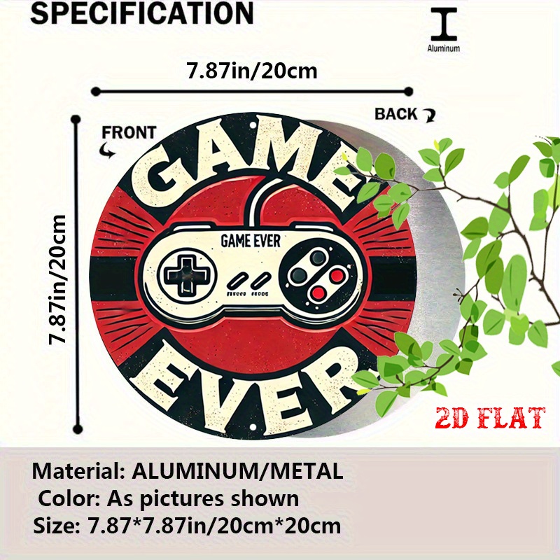 2D Flat 1pc Retro Gaming Round - Retro Gaming Art review and price