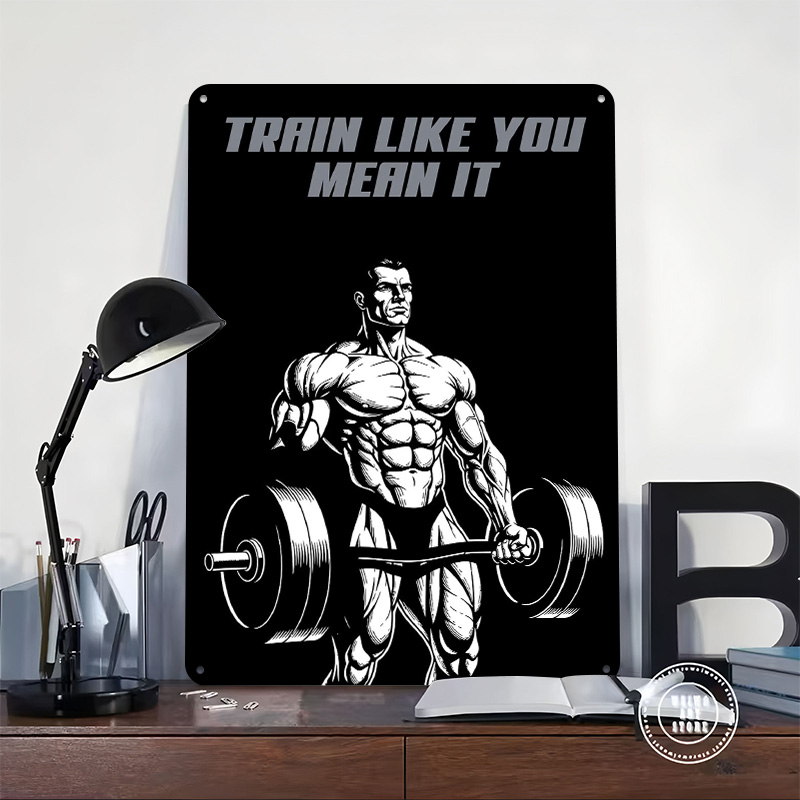 Train Like You Mean It Metal P - Retro Poster Gaming review and price