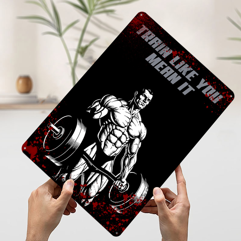 Train Like You Mean It Metal P - Retro Poster Gaming review and price
