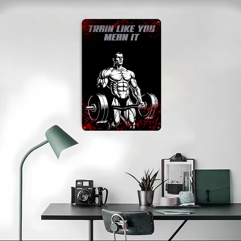 Train Like You Mean It Metal P - Retro Poster Gaming review and price