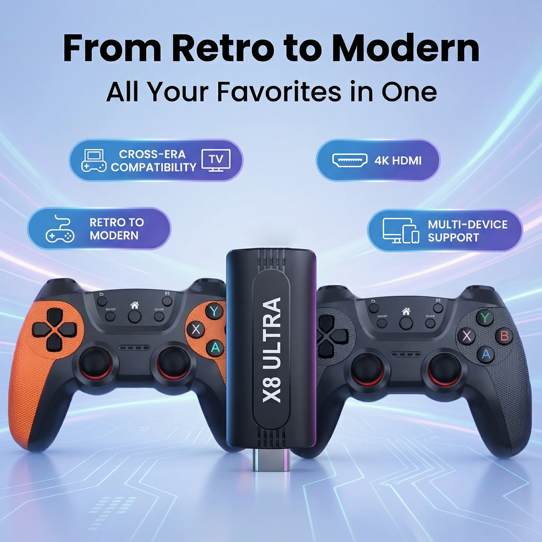 X8 Ultra Wireless Game Stick 1 - Retro Gaming Emulator Console review and price