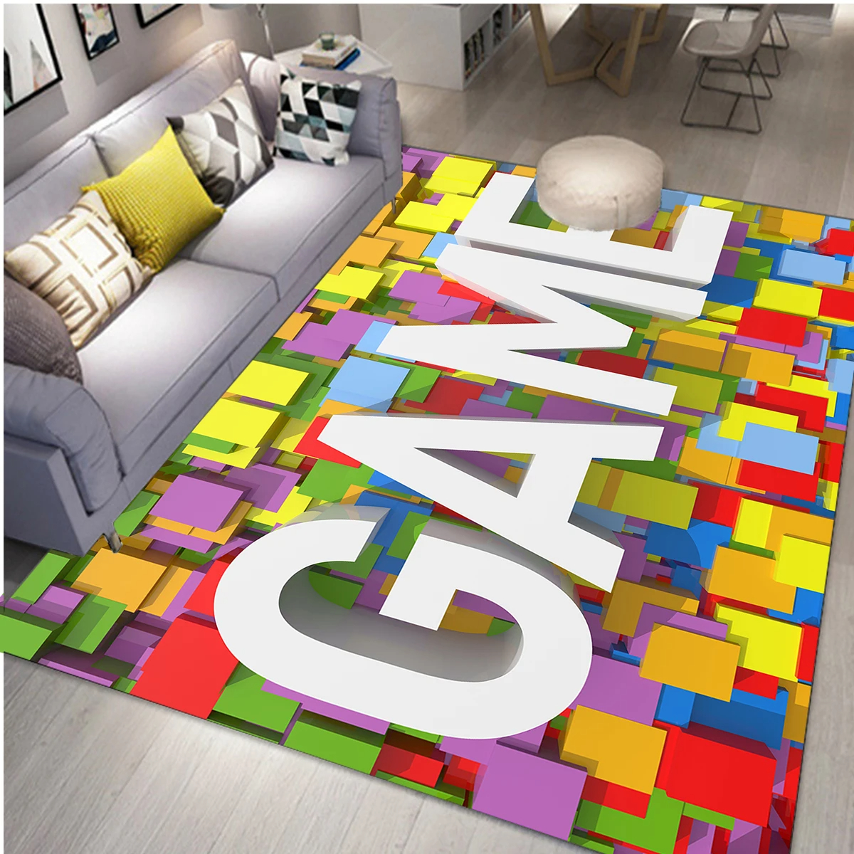 Gaming Area Rug for Kids Boy B - Retro Gaming Rug review and price