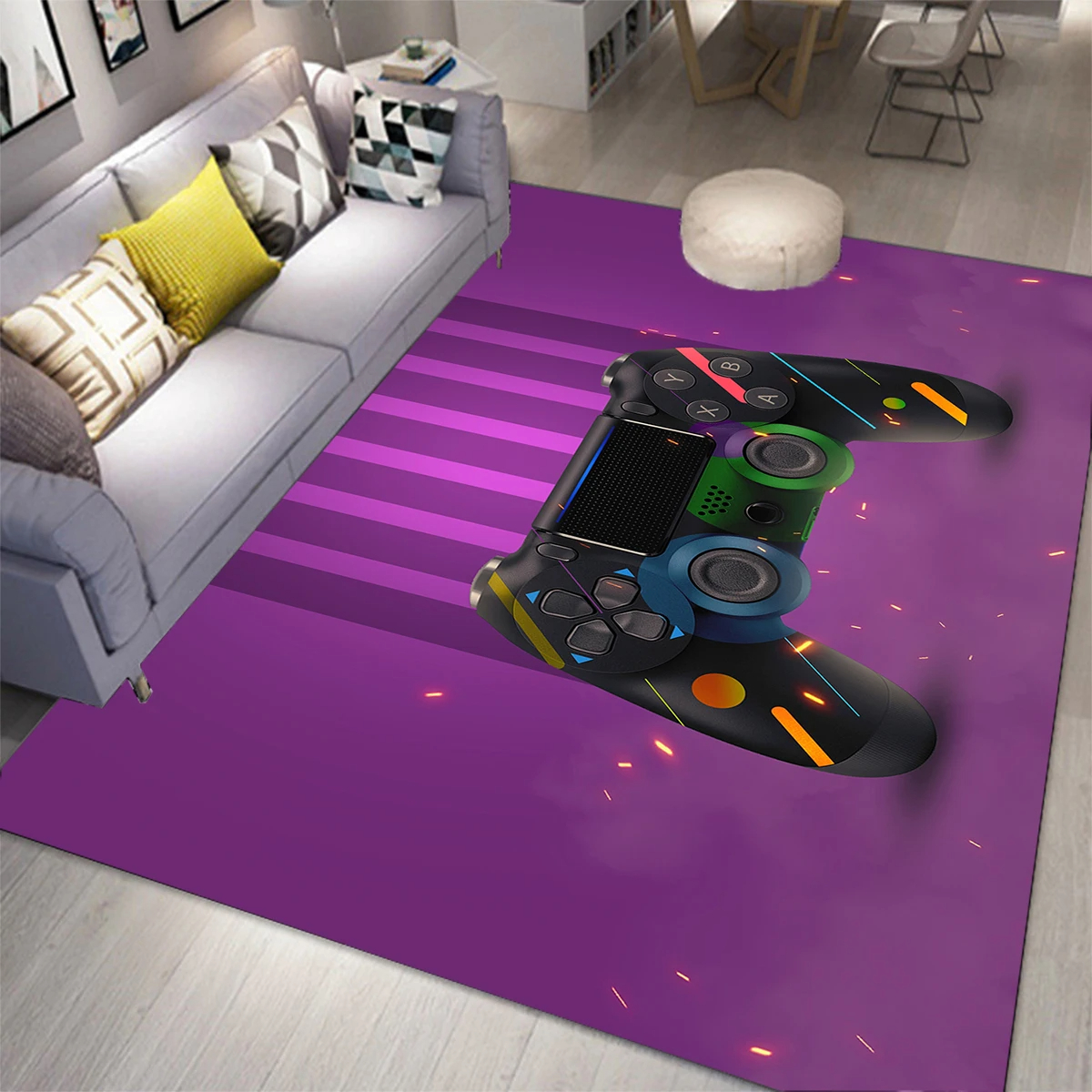Gaming Area Rug for Kids Boy B - Retro Gaming Rug review and price