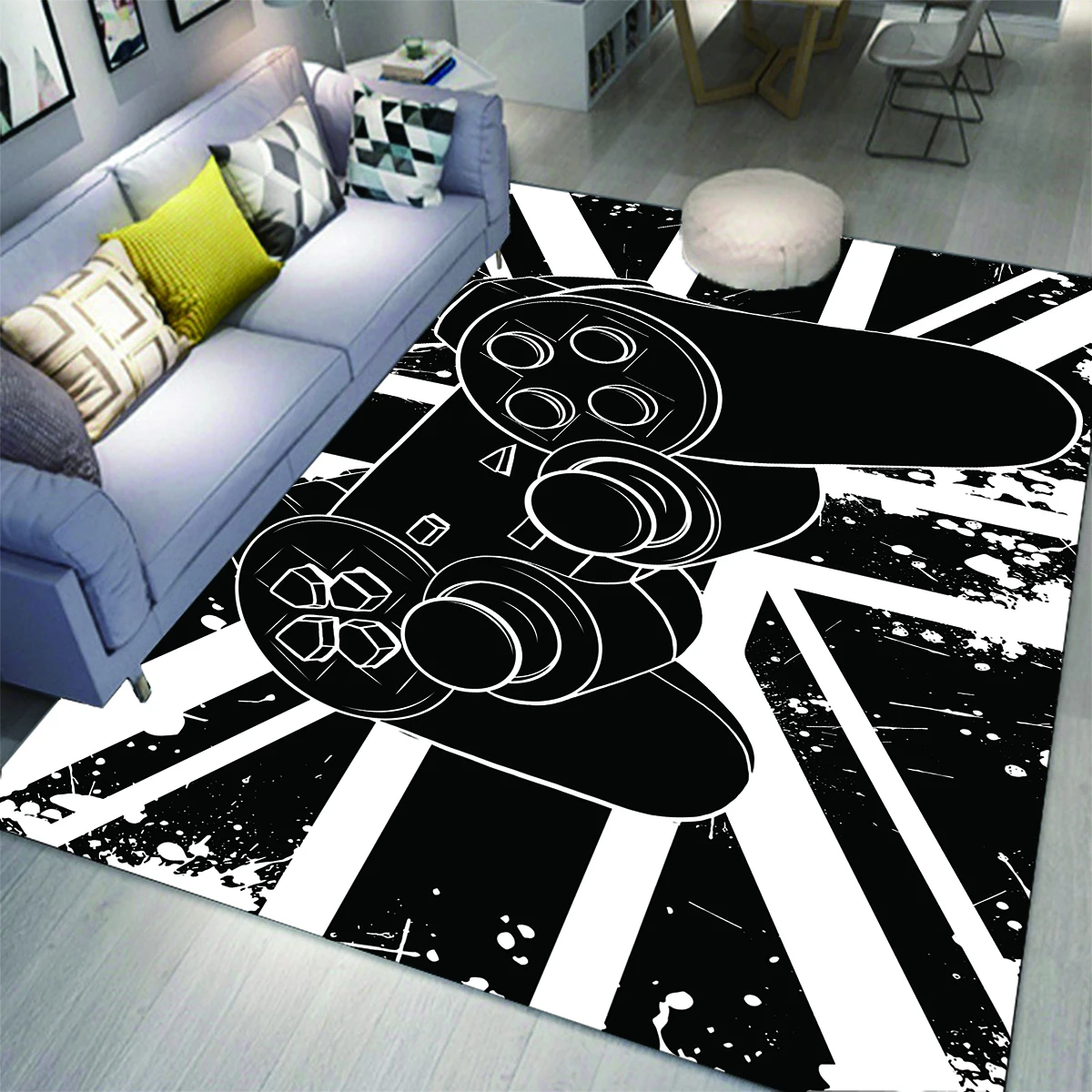 Gaming Area Rug for Kids Boy B - Retro Gaming Rug review and price