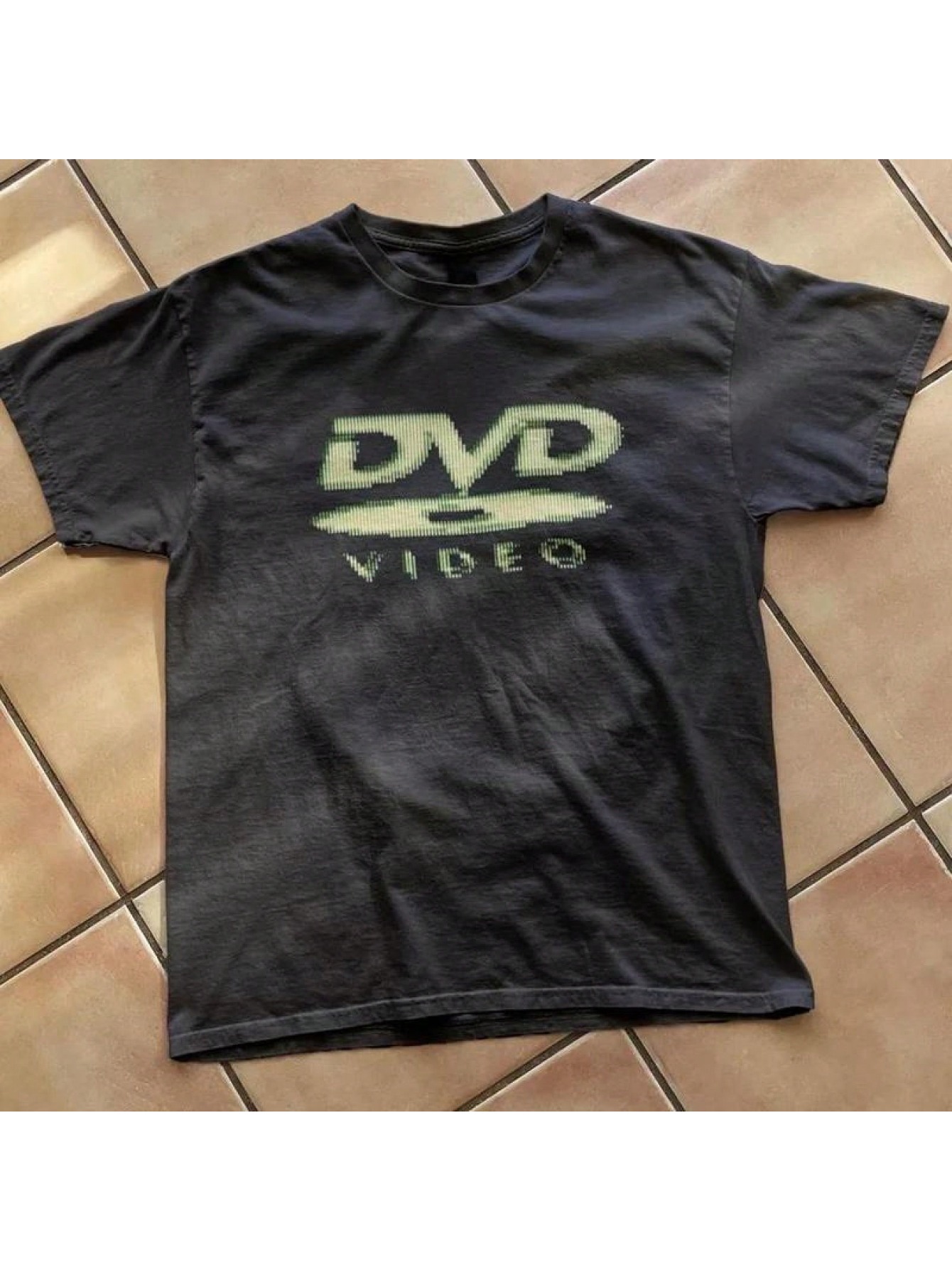 DVD Video Nostalgic Green Logo - Retro Gaming Shirt review and price