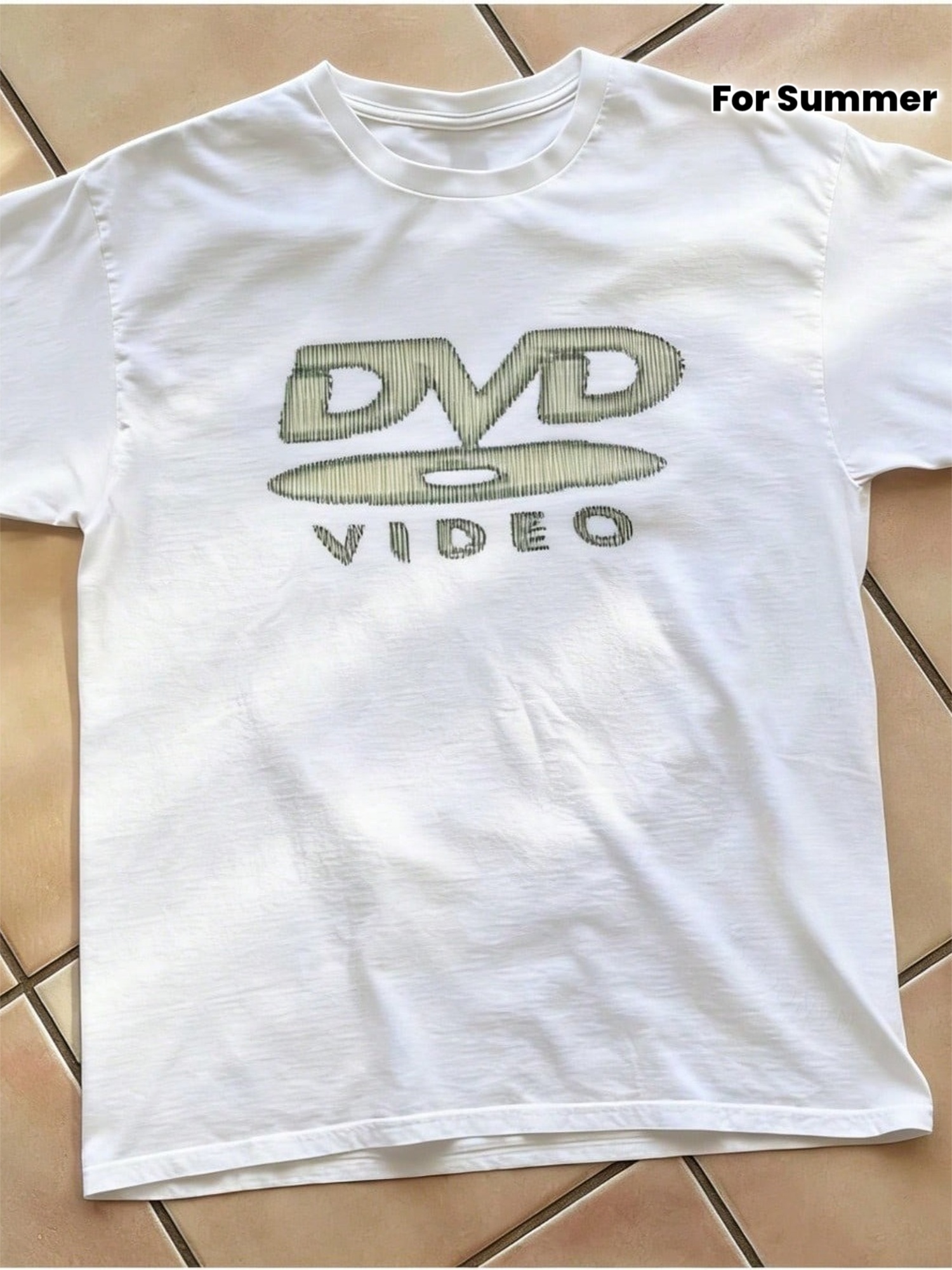 DVD Video Nostalgic Green Logo - Retro Gaming Shirt review and price