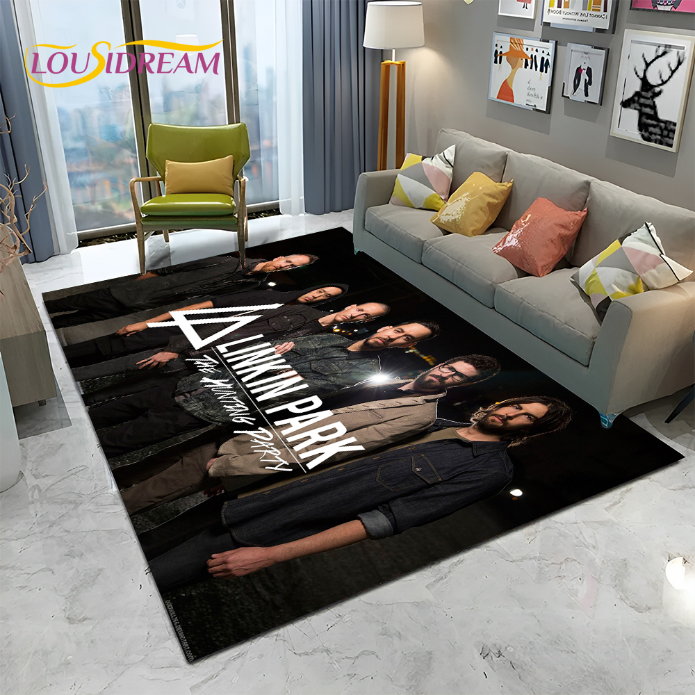 3D Retro Rock Band L-Linkin Pa - Retro Gaming Rug review and price