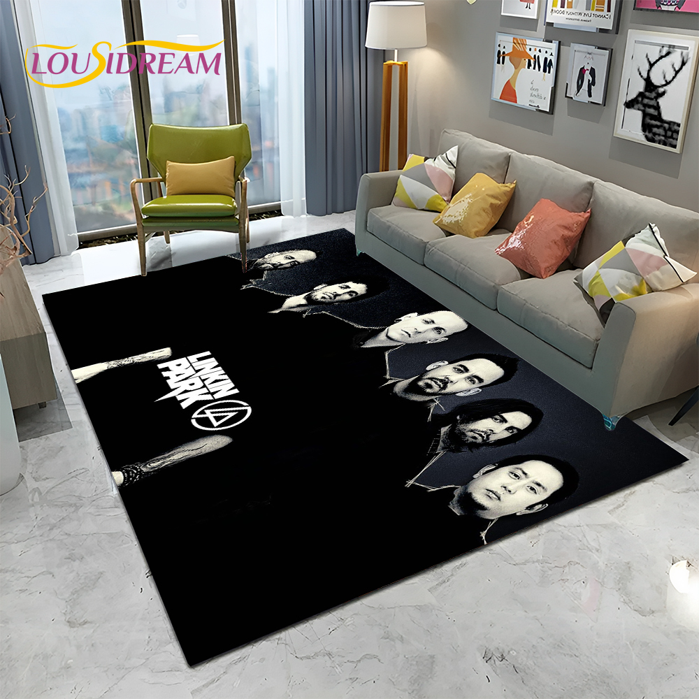3D Retro Rock Band L-Linkin Pa - Retro Gaming Rug review and price