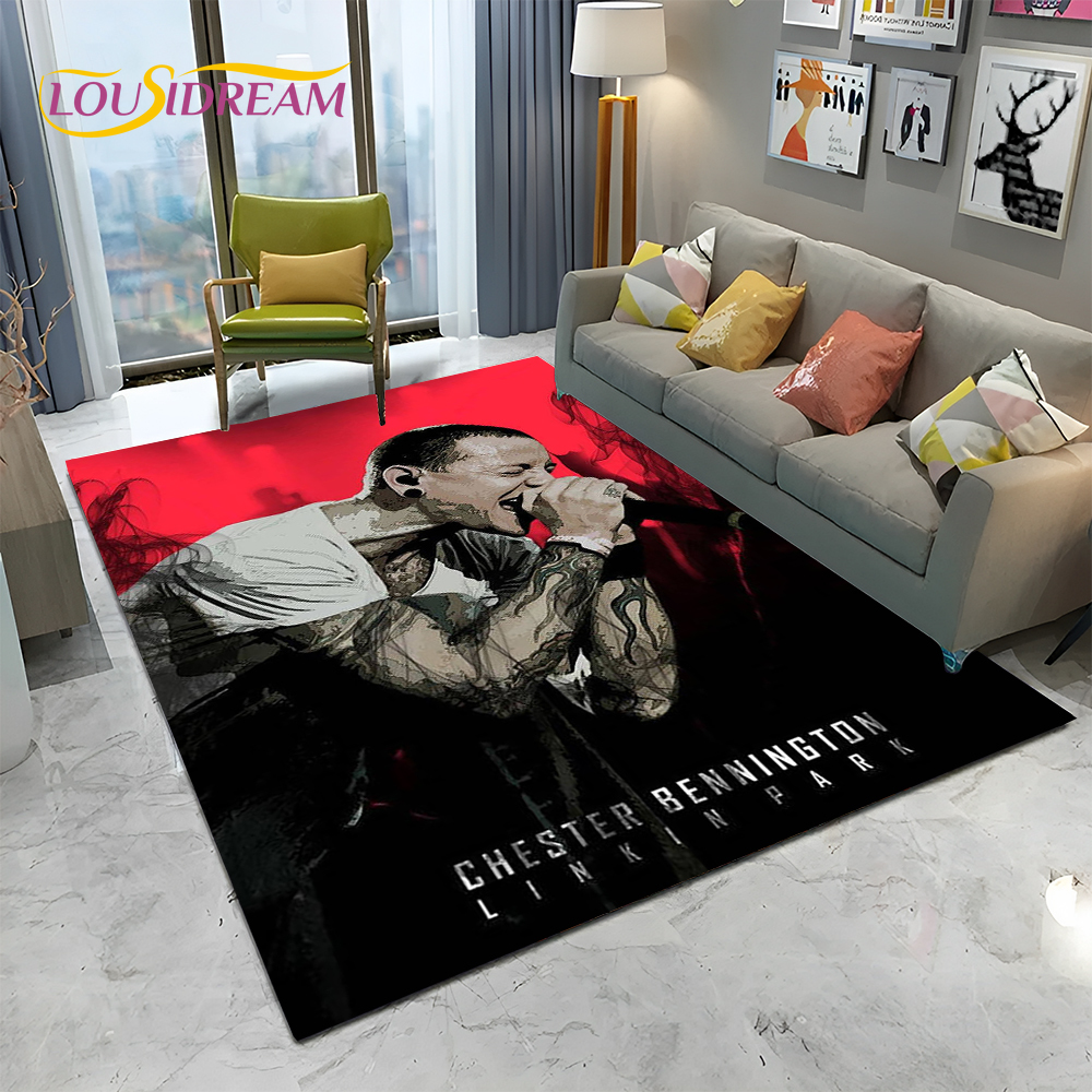 3D Retro Rock Band L-Linkin Pa - Retro Gaming Rug review and price