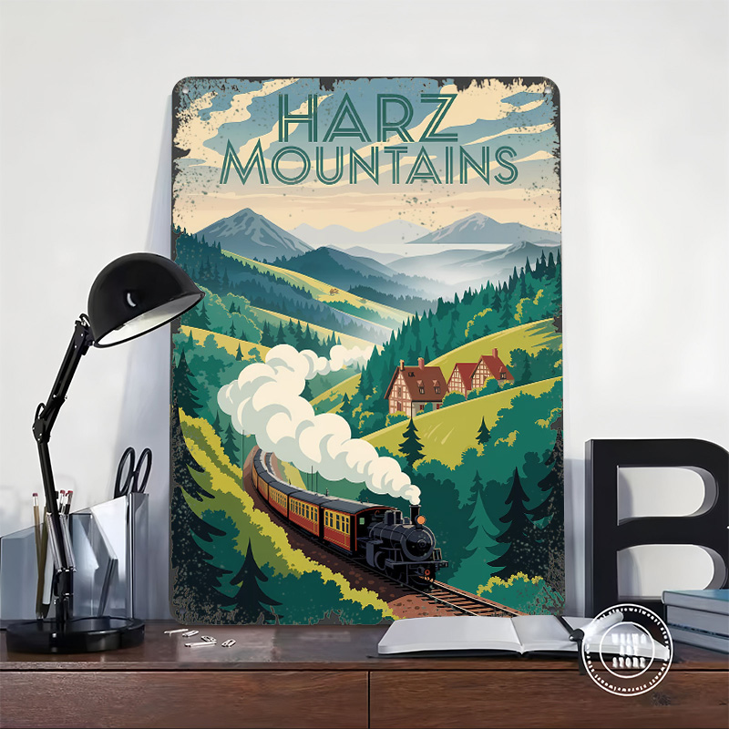 Harz Mountains Train Travel Me - Retro Poster Gaming review and price