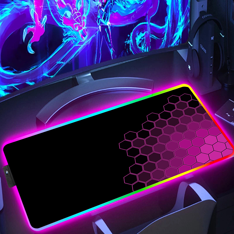 RGB Extended Hexagon Gaming Mo - Retro Gaming Art review and price