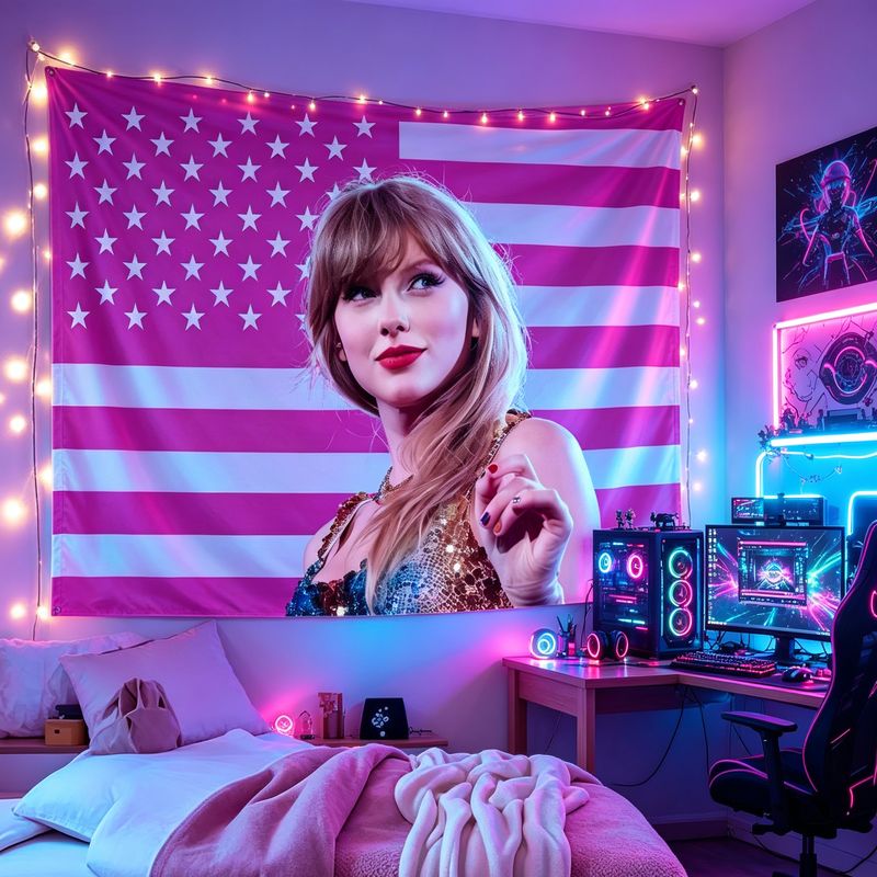 VIKAMA American Flag Female Si - Retro Gaming Art review and price