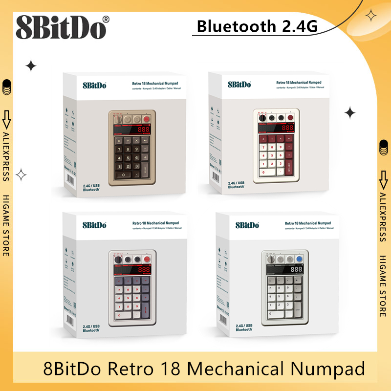 8BitDo Retro 18 Mechanical Num - Retro Gaming Corps review and price