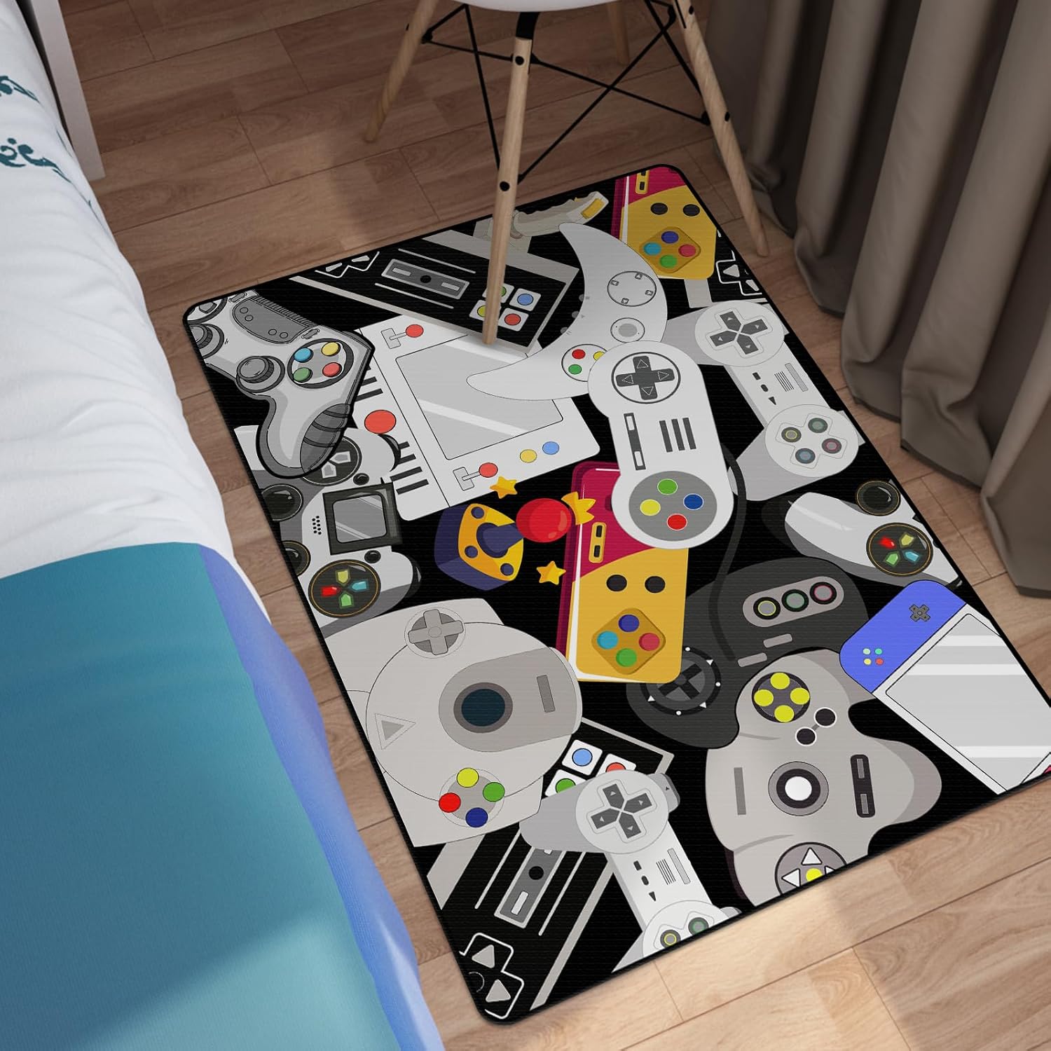 Retro Game Controller Print Ar - Retro Gaming Rug review and price