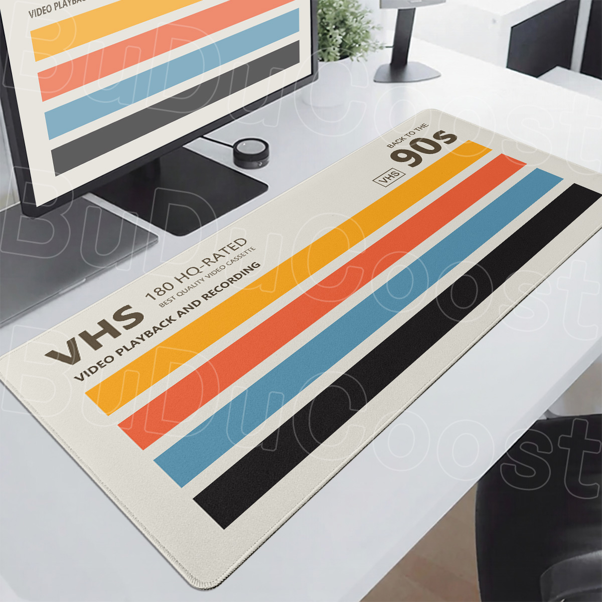 Black Minimalism Office Deskma - Retro Gaming Corps review and price