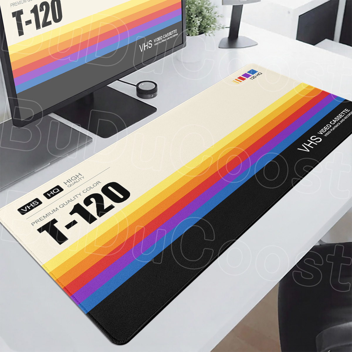 Black Minimalism Office Deskma - Retro Gaming Corps review and price