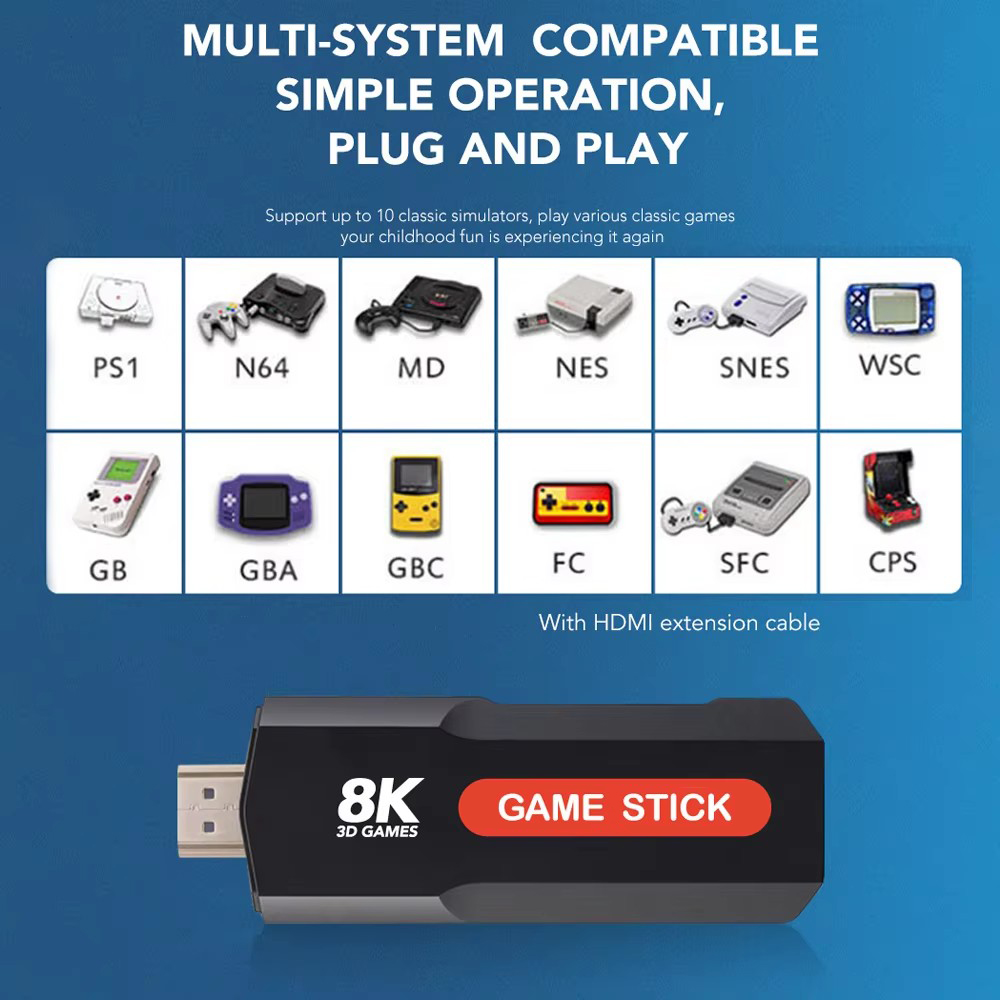 X2 Game Stick HD 4K 8K 3D Cons - Retro Gaming Emulator Console review and price
