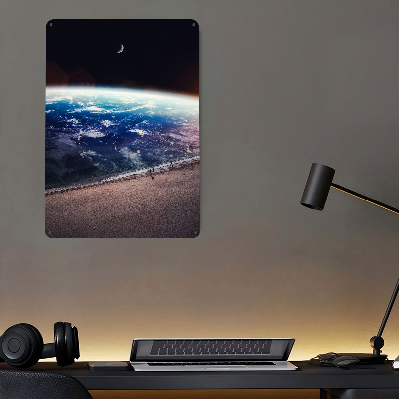 Space Beach Walk At Night Meta - Retro Poster Gaming review and price