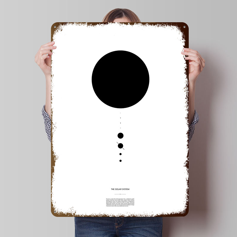 The Solar System Printing Post - Retro Poster Gaming review and price